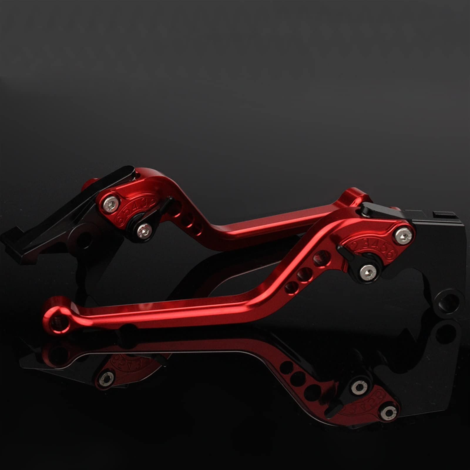 Motorrad Zubehör Für Kawasaki Für Ninja 400 Ninja400 Z400 2018 2019 2020 2021 CNC Aluminium Bremse Kupplung Griff Hebel Kupplungshebel Bremshebel Kupplung(177mm Red) von AGYSVGZ