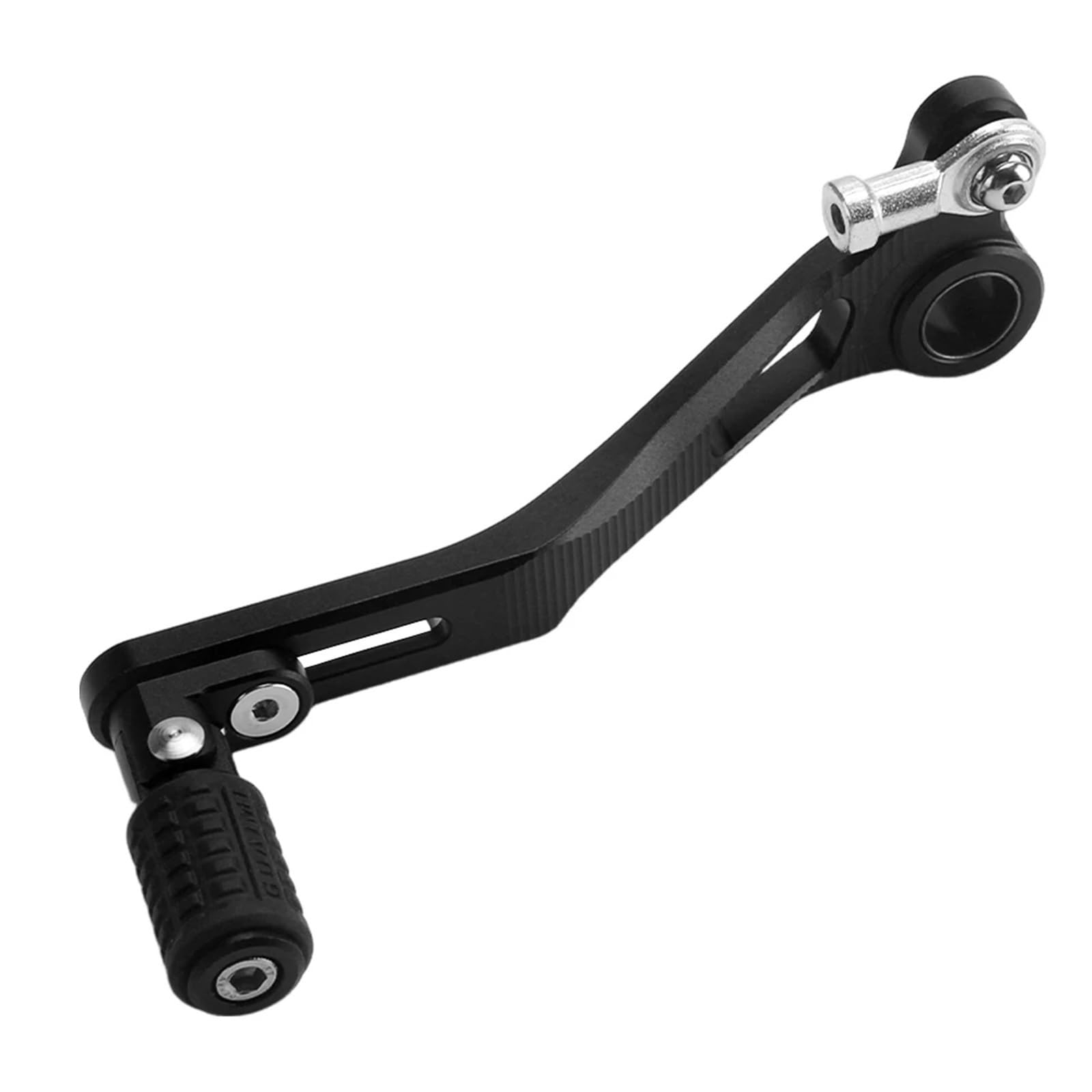 Schalthebel Armgestänge Einstellbare Klapp Schalthebel Schalthebel Motorrad Aluminium Schalthebel Für Kawasaki 650 2008-2023 Motorrad-Schalthebelhalterung(Black) von AGYSVGZ