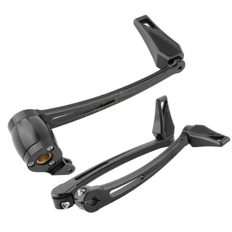 Schalthebel Armgestänge Für Harley Für Touring 2014-2023 Für Road King Street Glide Road Glide Trike Motorrad Bremsarm Kit Schalthebel Phantom Shifter Pegs Motorrad-Schalthebelhalterung(Black) von AGYSVGZ