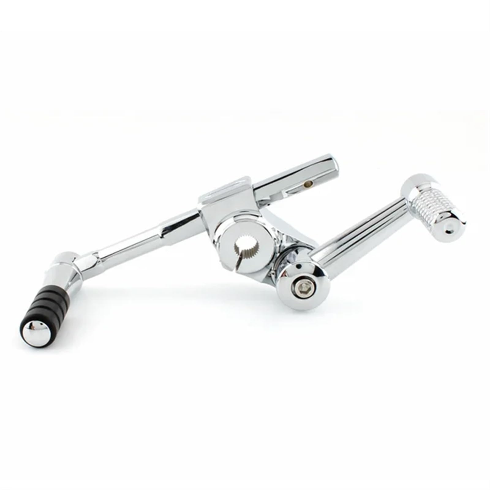 Schalthebel Armgestänge Für R18 Motorrad Vorne Hinten Einstellbare Ferse Toe Shifter Schalthebel Motorrad-Schalthebelhalterung(Chrome) von AGYSVGZ