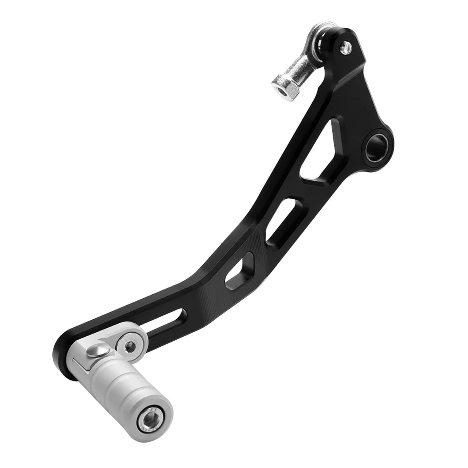 Schalthebel Armgestänge Motorrad Aluminium Shifter Schalthebel Pedal Folding Getriebe Shifter Hebel Für Kawasaki Für Z650 Für Z650RS Für NINJA650 2017-2024 Motorrad-Schalthebelhalterung(Silver) von AGYSVGZ