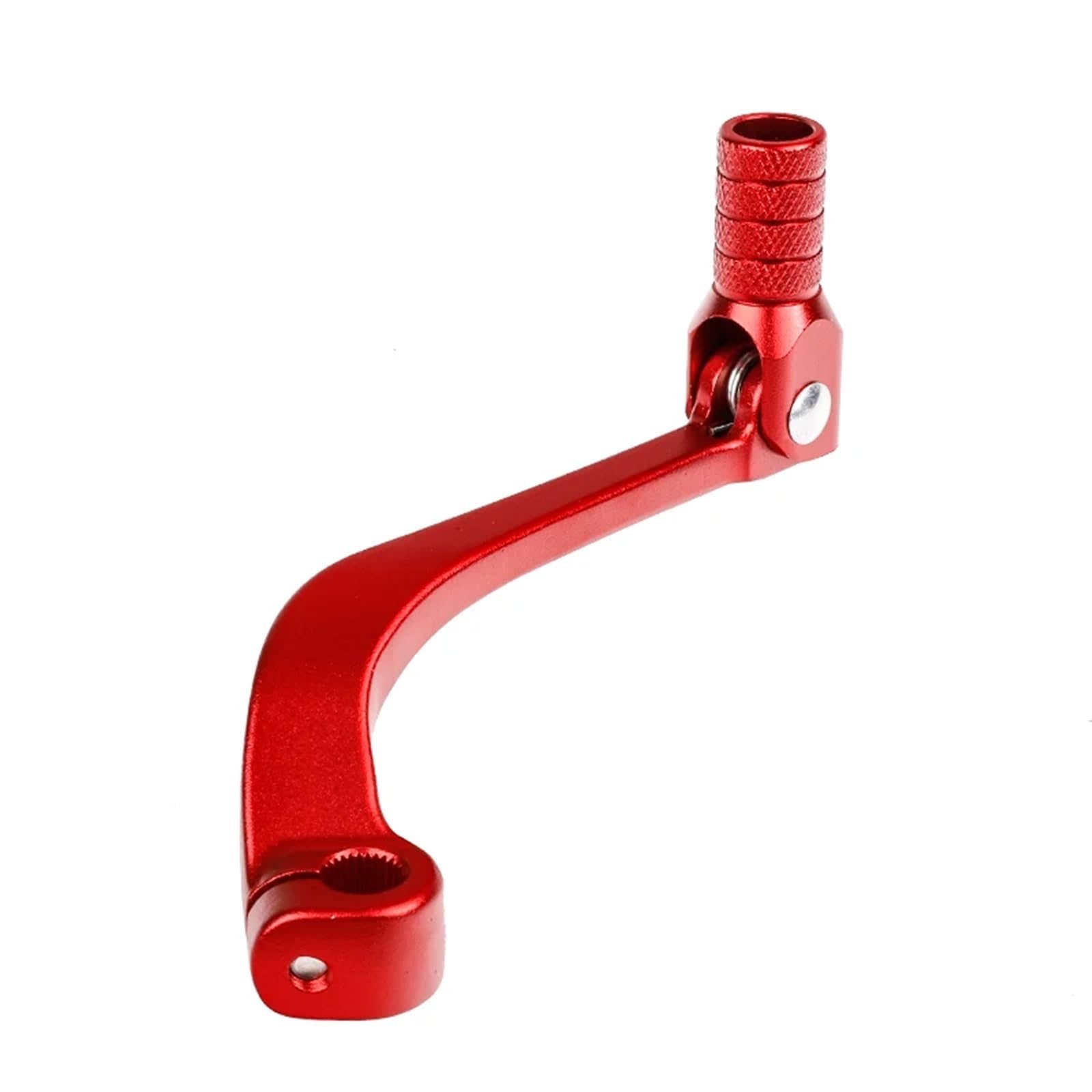 Schalthebel Armgestänge Motorrad Dirt Bike Universal Teil CNC Aluminium Klapp Schaltknauf Shifter Hebel Für CRF110F CRF 110F 2013-2018 Motorrad-Schalthebelhalterung(Red) von AGYSVGZ