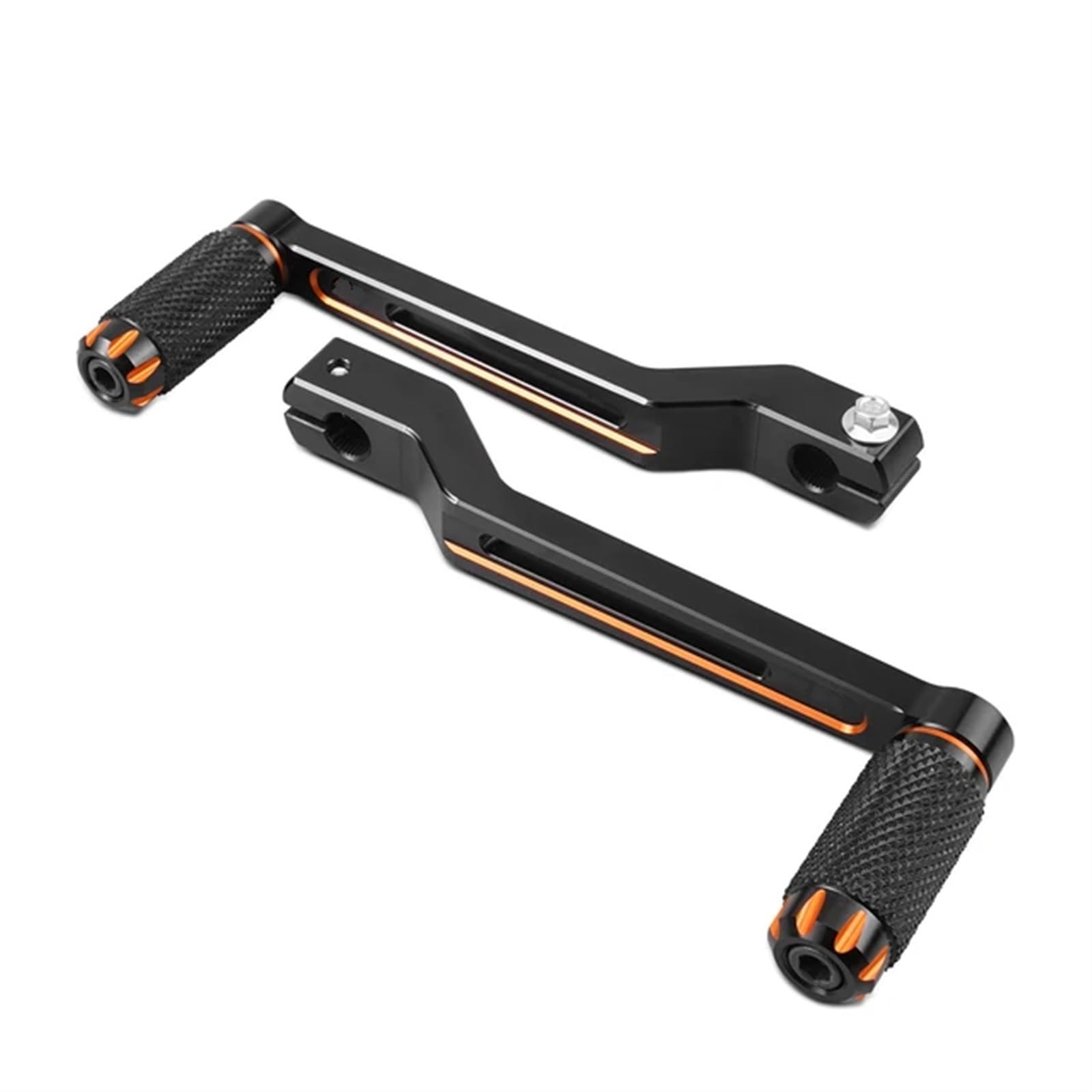 Schalthebel Armgestänge Motorrad Schalthebel Für Harley Für Softail Für Fat Boy Für Road King FLHR Für Street Glide Für Deluxe Für Ultra Limited FLHTK Motorrad-Schalthebelhalterung(Orange) von AGYSVGZ