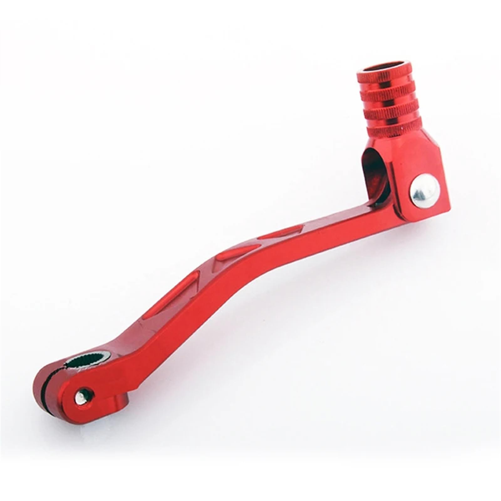 Schalthebel Armgestänge Motorrad Schaltknauf Shifter Hebel Für XR CRF 50 70 50cc 70cc 110cc Dirt Bikes Motorrad Zubehör Aluminium Legierung Motorrad-Schalthebelhalterung(Red) von AGYSVGZ