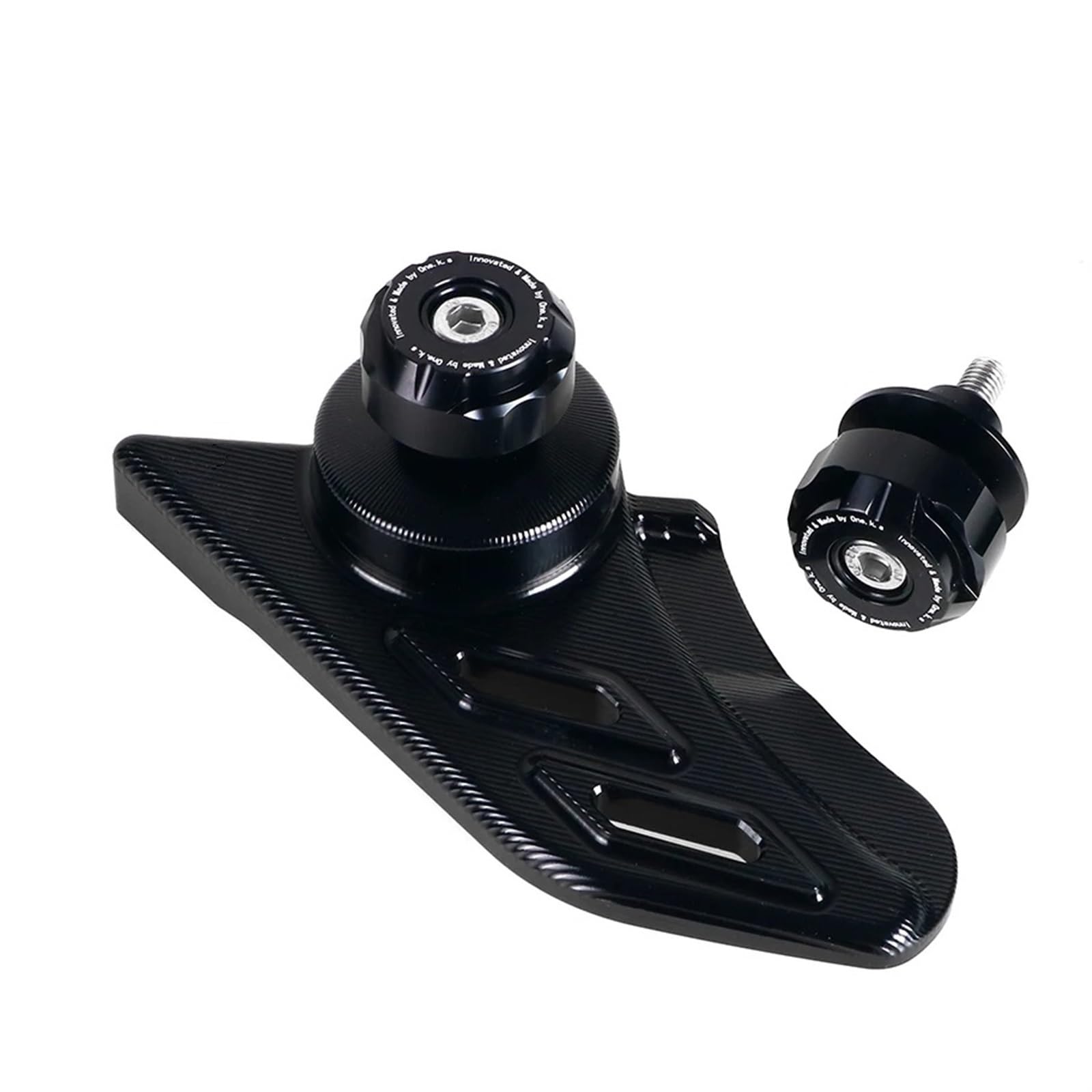 Schalthebel Armgestänge Motorrad Untere Kette Schutz Universal Schwinge Spulen Slider Stand Schraube Für Kawasaki Für Ninja400 Für Ninja650 Für Ninja1000 Motorrad-Schalthebelhalterung(Black) von AGYSVGZ