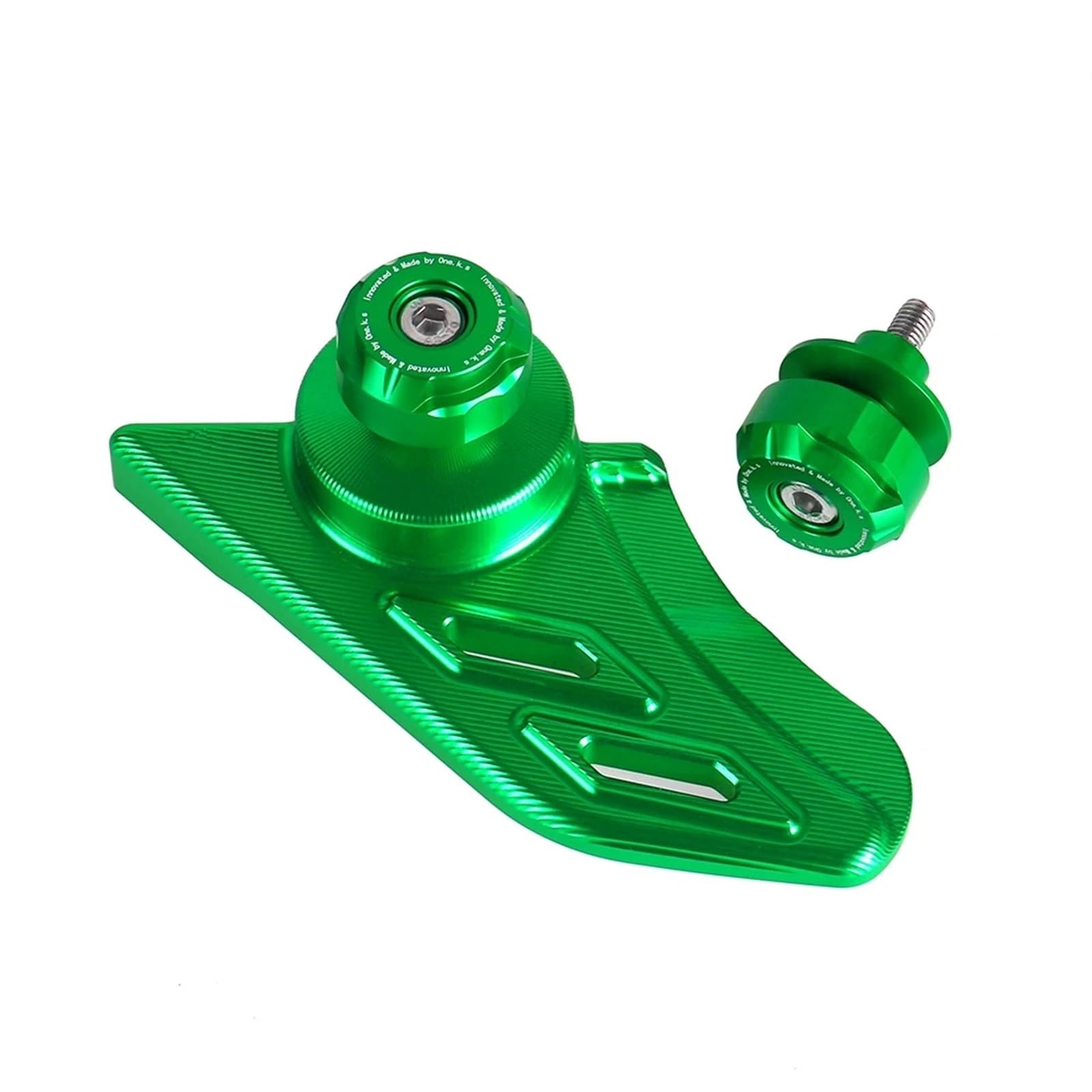 Schalthebel Armgestänge Motorrad Untere Kette Schutz Universal Schwinge Spulen Slider Stand Schraube Für Kawasaki Für Ninja400 Für Ninja650 Für Ninja1000 Motorrad-Schalthebelhalterung(Green) von AGYSVGZ