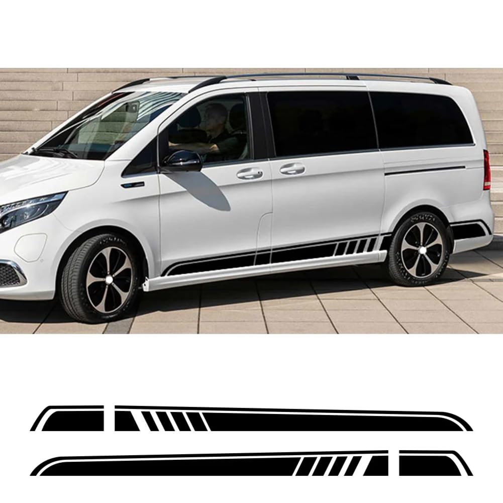 2 STÜCKE Autoaufkleber, Für M=ercedes B=ENZ Vito V Klasse Viano W447 V260 W639 W638 Marco, Für Polo Camper Van Tuning Zubehör Vinyl Aufkleber von AHDHAJAQ