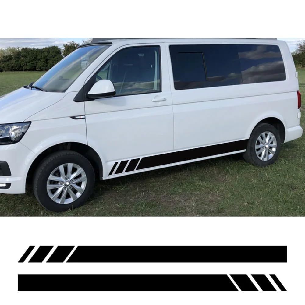 2 STÜCKE Autotür-Seitenaufkleber, Für VW Transporter T4 T5 T6 Caravelle, Für Multivan, Für Wohnmobil-Vinyl-Aufkleber-Zubehör von AHDHAJAQ