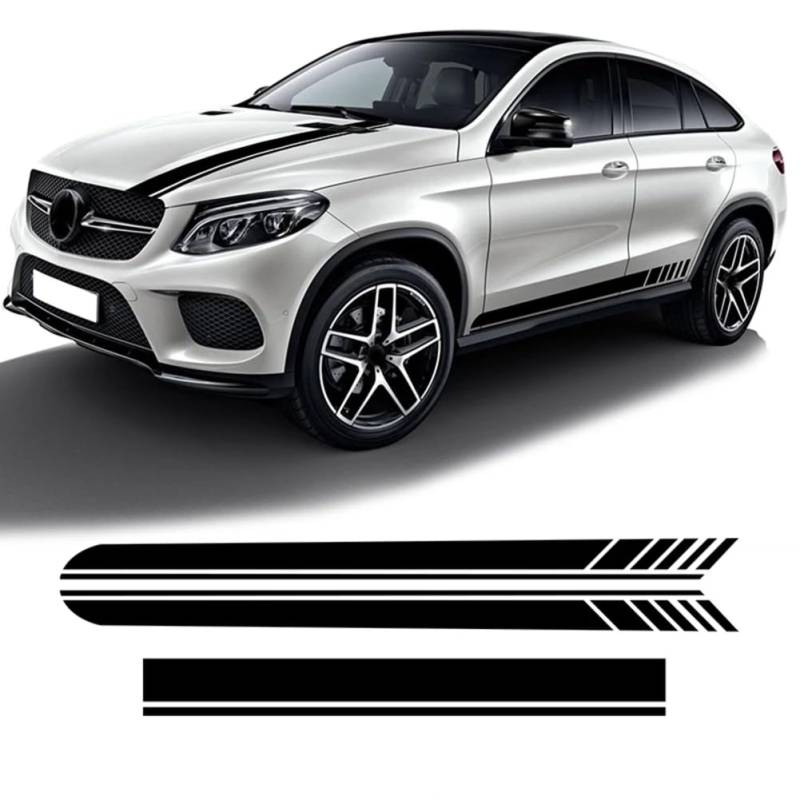 3-teiliger Türseitenstreifen-Rockaufkleber Edition 1 Motorhaubenaufkleber, für M=ercedes B=ENZ GLE-Klasse W166 W167 C292 Coupé C167 GLE53 63 AMG von AHDHAJAQ