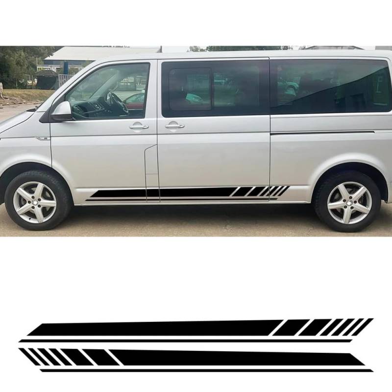 Autoaufkleber, Für VW Transporter T4 T5 T6, Für Wohnmobil Lange Streifen Seitengrafiken Vinyl-Aufkleber Auto-Tuning-Zubehör von AHDHAJAQ