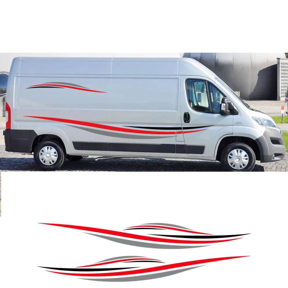 Autostreifen-Styling-Aufkleber, für Peugeot, für Citroen ForJumper, für FIAT Ducato, für Wohnmobil-Vinyldekor-Aufkleber, Auto-Tuning-Zubehör von AHDHAJAQ