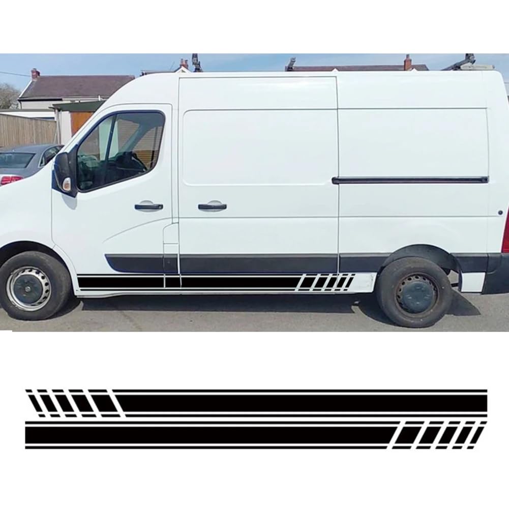 Seitenaufkleber für Autotüren, für R=enault Master, für Nissan NV400, für Interstar, für Opel Vauxhall Movano, Tuning-Zubehör, Wohnmobil-Vinyl-Aufkleber von AHDHAJAQ