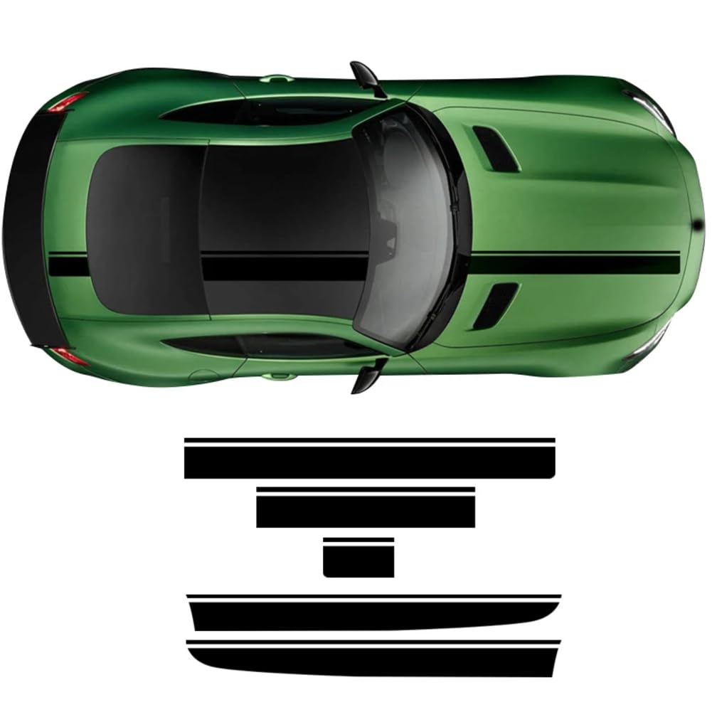 Seitenstreifen Rockaufkleber Motorhaube Body Kit Aufkleber, Für M=ercedes B=ENZ AMG GT C190 R190 GTS GTR GTC 2015-2021 Zubehör von AHDHAJAQ