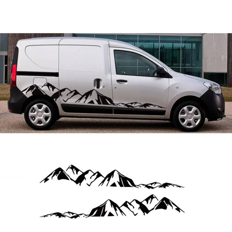 Van-Aufkleber, für R=enault Dacia Dokker Camper, Auto-DIY-Seitentürstreifen, Grafiken, Vinyl-Dekor, Aufkleber, Auto-Tuning-Zubehör von AHDHAJAQ