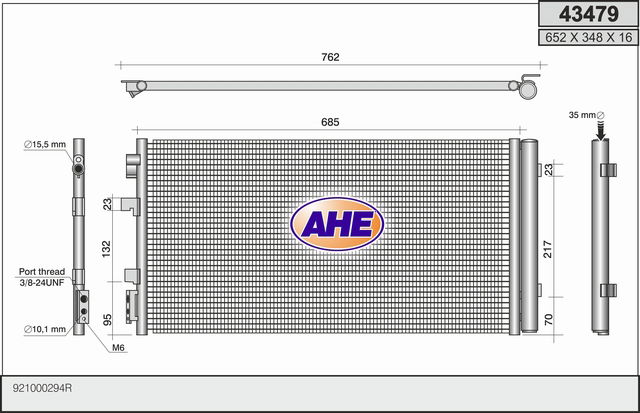 Kondensator, Klimaanlage AHE 43479 von AHE