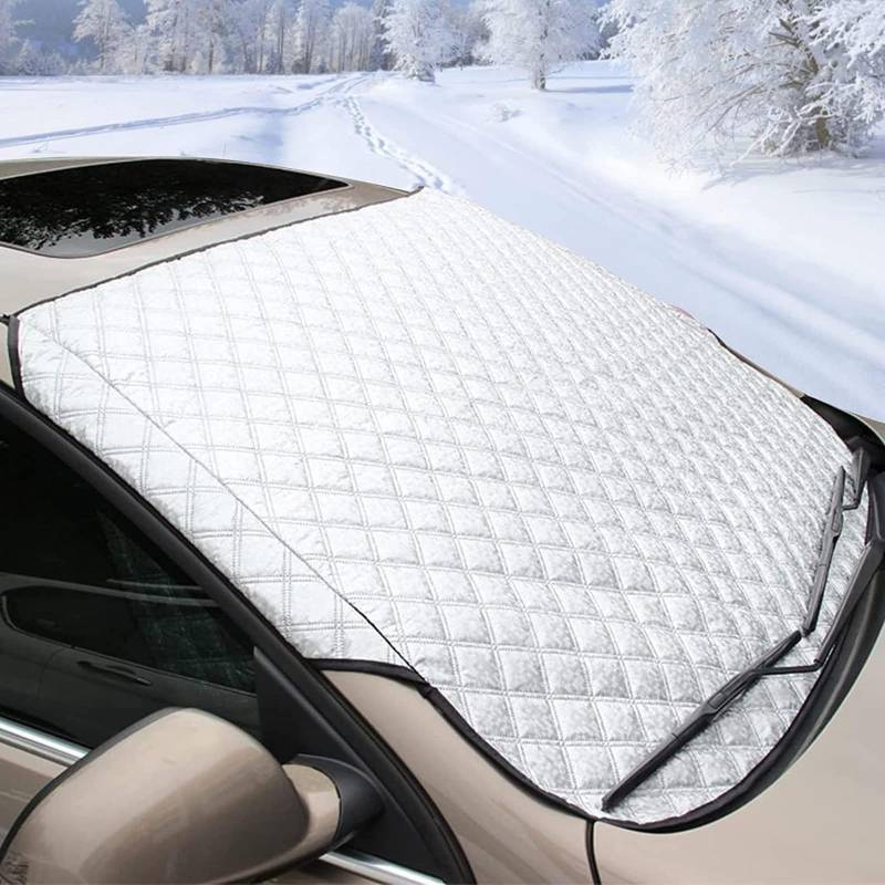 AHEJIOO Windschutzscheibenabdeckung Winter Frostschutz, Auto Frontscheibenabdeckung, Autoscheibenabdeckung Winter für PKW SUV, 150 x 100cm von AHEJIOO