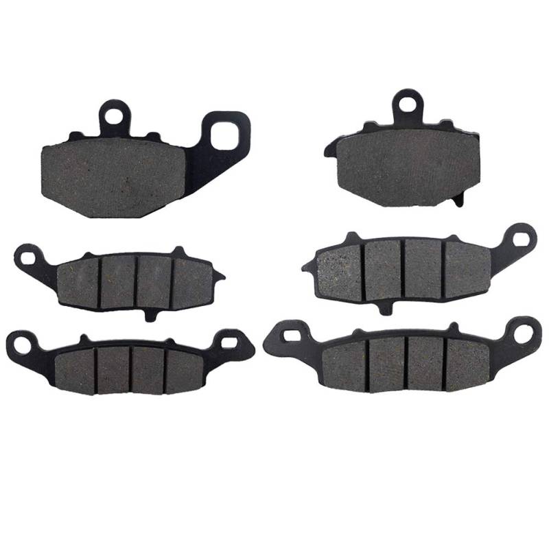 AHL 3 Paar Bremsbeläge kit für kawasaki GPz 1100 (ZX 1100 E) 1995-1997 / kawasaki GPz 1100 F1 (ABS) 1996-1998 von AHL