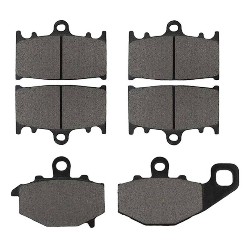 AHL 3 Paar Vorderer/Hinterer Bremsbeläge kit für kawasaki ZX 600 E Ninja ZX6 1993-1995 / ZX 600 E (ZZR 600) 1996-2007 von AHL