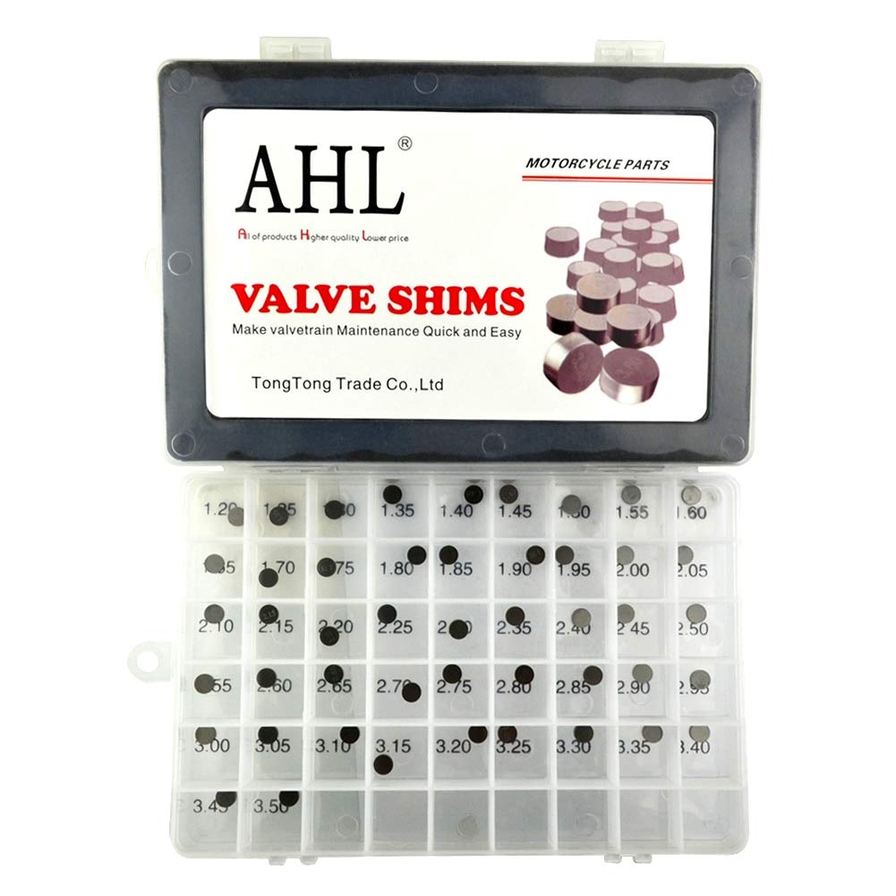 AHL Durchmesser: 7.48mm 47pcs 1.20mm-3.50mm Ventil Shim Ventile einstellen für ZX900 Ninja ZX-9R 1994-2003/ ZX600 Ninja ZX-6R 1995-2002 2007-2008 von AHL