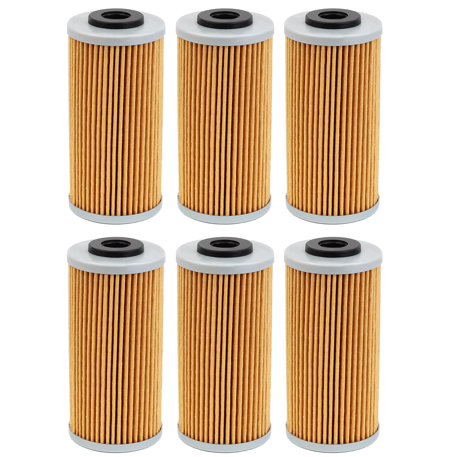 AHL 6 pcs Motorrad Ölfilter Kompatibel mit SHERCO SM 4.5I F 450 2004-2015/ SM 5.1I F 500 2004-2010/ SX 2.5I F 250 2010 von AHL