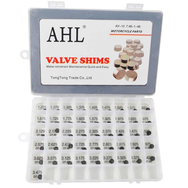 AHL 7.48mm 46pcs 1.225-3.475mm ventil shim ventile einstellen für Yamaha WR250F 2001-2013 von AHL