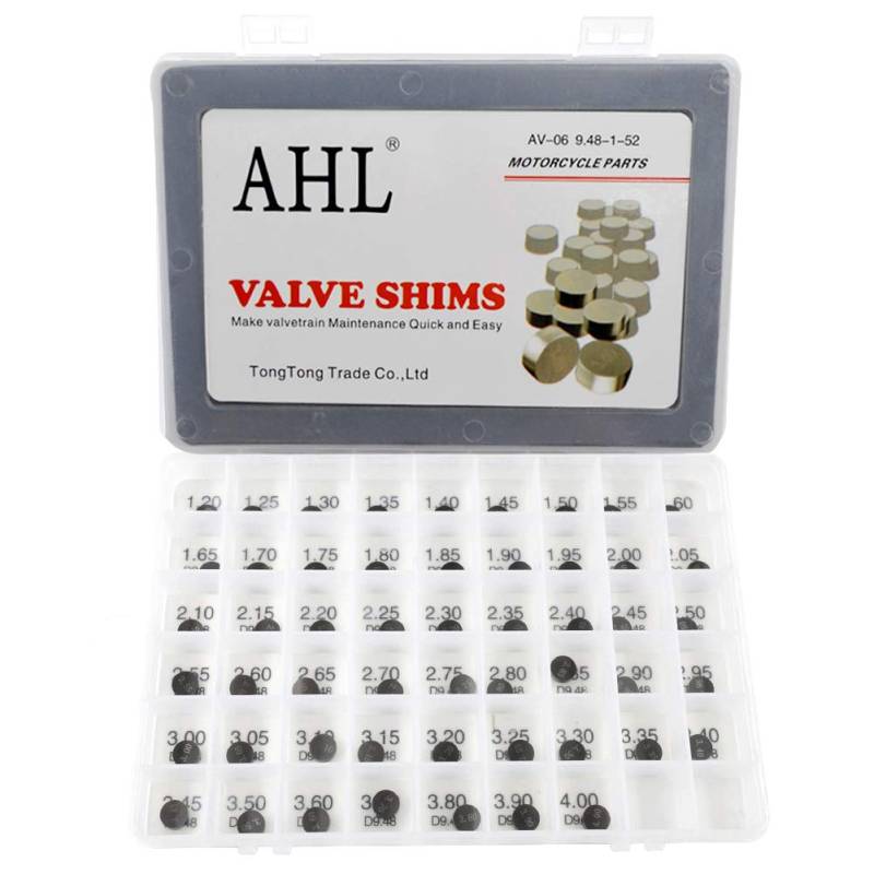 AHL 9.48mm 52pcs 1.20-4.00mm ventil shim ventile einstellen für DR-Z400E 2000-2007 / DR-Z400SM 2005-2009 von AHL