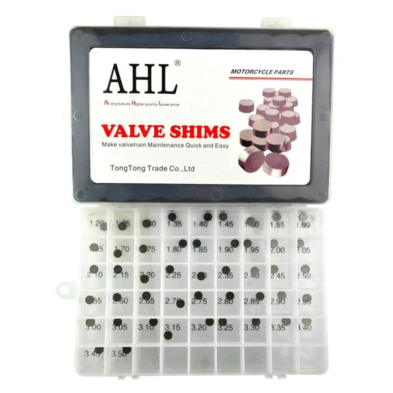 AHL Durchmesser: 7.48mm 47pcs 1.20mm-3.50mm Ventil Shim Ventile einstellen für CBR1000RR 2004-2008 von AHL