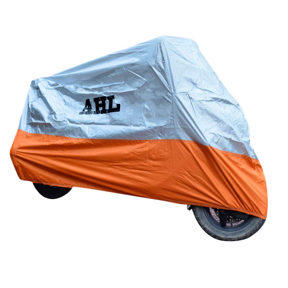 AHL L Orange Wasserdicht Kälteschutz Regenschutz Staubdicht Faltgarage motorradgarage Motorroller abdeckplane Roller Abdeckung Motorrad abdeckplane Motorradabdeckung von AHL