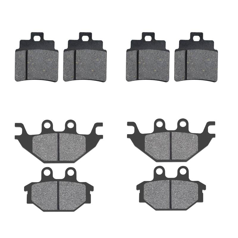 AHL Motorrad-Bremsbeläge vorne und hinten sind Kompatibel mit KYMCO MXU 250 2004-2013/KXR 250 Mongoose Quad 2004-2007/Urban Quad 250 06/Maxxer 300 2006-2013 von AHL