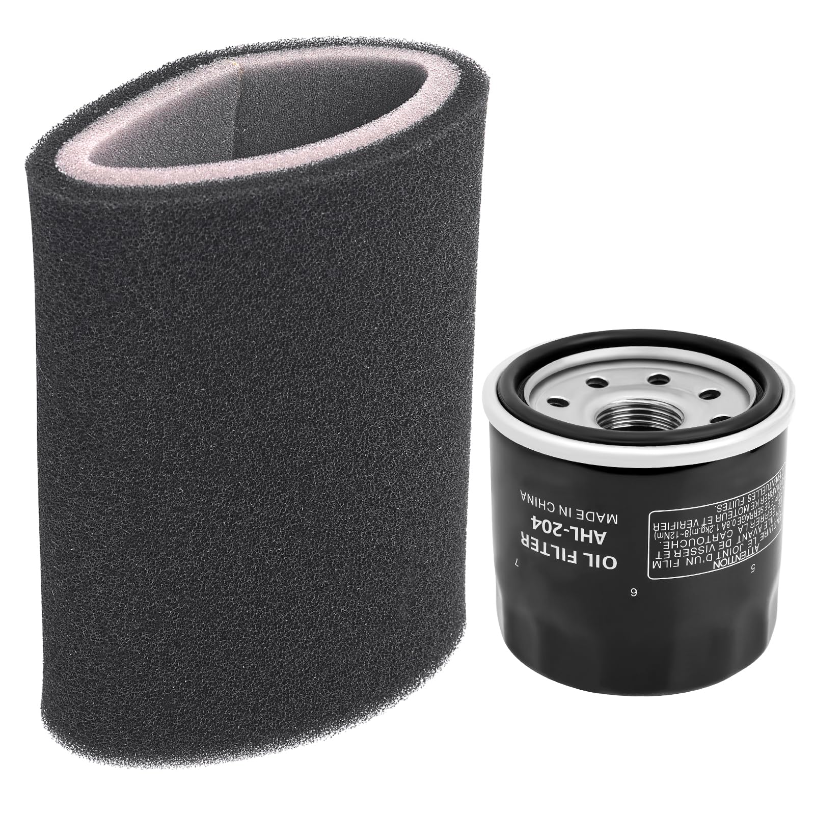 AHL Motorrad-Luftfilter-Ölfilter-Kombination Kompatibel mit Yamaha Bruin 350 2004-2006/Yamaha Grizzly 350 2007-2014/Yamaha Grizzly 450 2007-2014/Yamaha Wolverine 450 YFM450FX 2006-2010 von AHL