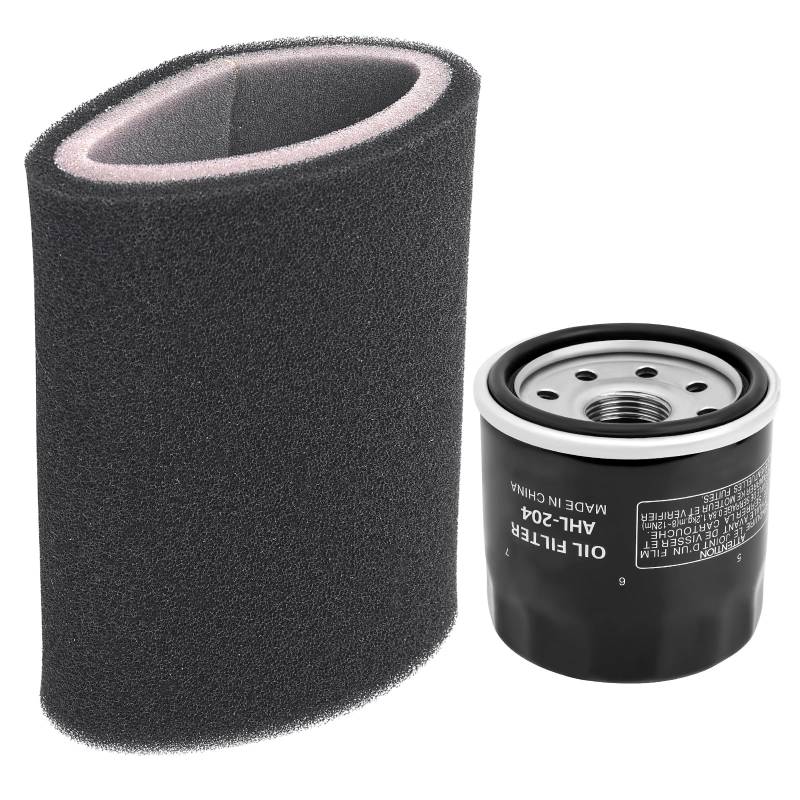 AHL Motorrad-Luftfilter-Ölfilter-Kombination Kompatibel mit Yamaha Wolverine 350 YFM350 2006-2009/Yamaha Kodiak 450 YFM450F 4x4 2005-2006/Yamaha Kodiak 400 YFM400F 2004-2006 von AHL