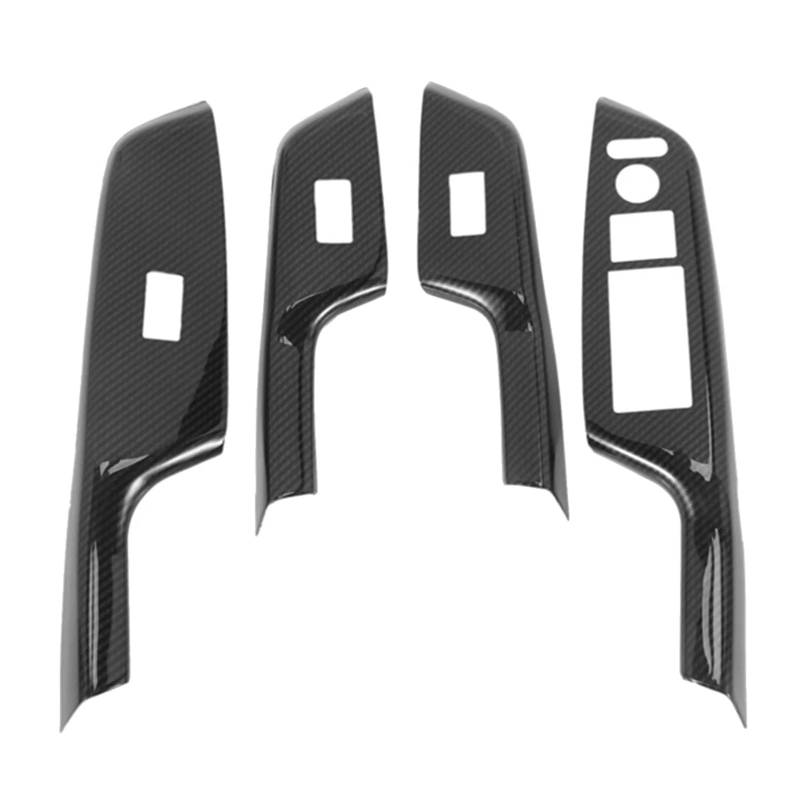 AHLOKIY [Replacement] 4Pcs Carbon Fiber Auto Tür Fensterheber Schalter Panel Abdeckung Trim for Honda for Civic Neunte 2012 2013 2014 LHD von AHLOKIY