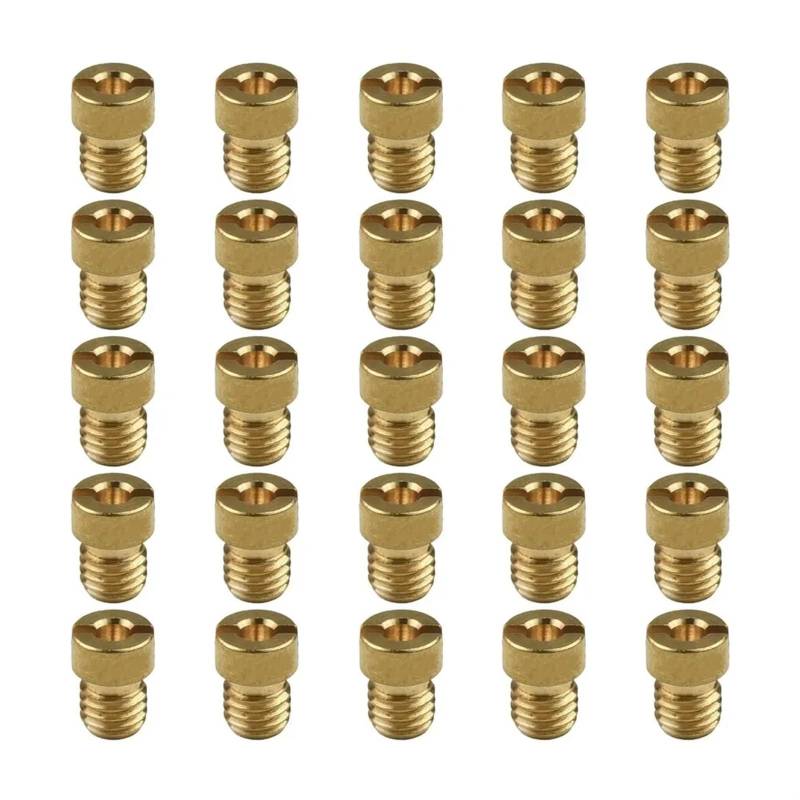 AHPDLDSF [Replacement] 25Pcs Vergaser Wichtigsten Jet M5 5mm Gewinde Set for Dellorto for Vergaser for Vergaser SHA SHBC SHB injektor Düse Größe 55-115 von AHPDLDSF