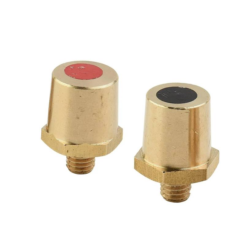 AHPDLDSF [Replacement] 2Pcs Auto Batterie Terminal Anschluss Klemme M8 Messing Stud Draht Binding Post Gewinde Schraube Netzteil Anschluss Terminal von AHPDLDSF