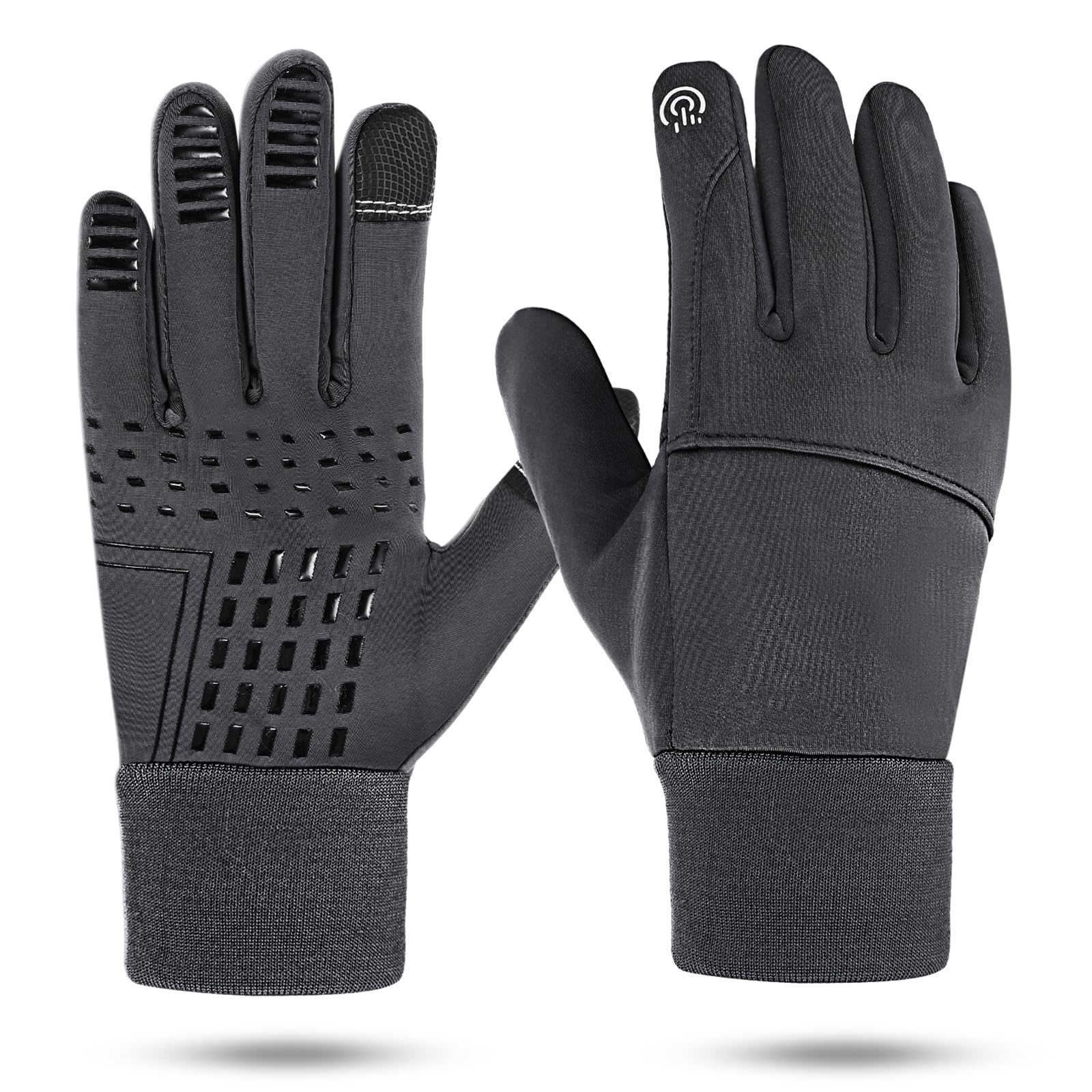 AHQiZFX 1 Paar Winterhandschuhe Wasserabweisende Touchscreenhandschuhe Winter Handschuhe Fahrrad Winddichte Laufhandschuhe Rutschfeste Sporthandschuhe Handschuhe Warm Damen Fahrradhandschuhe Outdoor von AHQiZFX