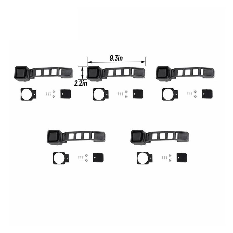 Außentürgriff Auto Außentür Griffe Ersatz Accessoreis Für J&eep Für W&Rangler Für JK 2007 2008 2009 2010 2011 2012 2013 2014 2015 2016 2017 Außentürgriffe(4 Doors) von AHRPKAMERD