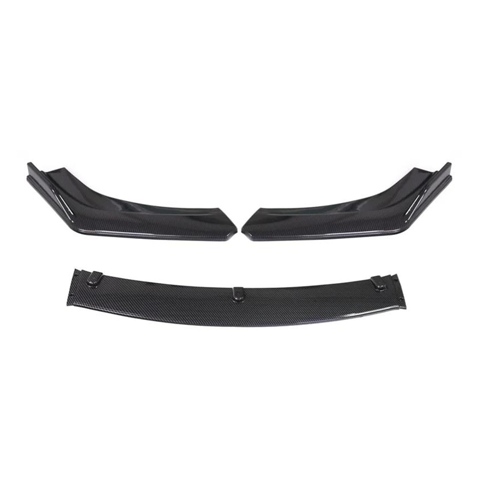 Auto Spoilerflügel Für C&ivi-c 4Dr Limousine 2016 2017 2018 Universal Auto Front Stoßstange Lip Body Kit ABS Spoiler Splitter Diffusor Canard Splitter 3PCS Heckscheibenspoiler(Carbon Black) von AHRPKAMERD