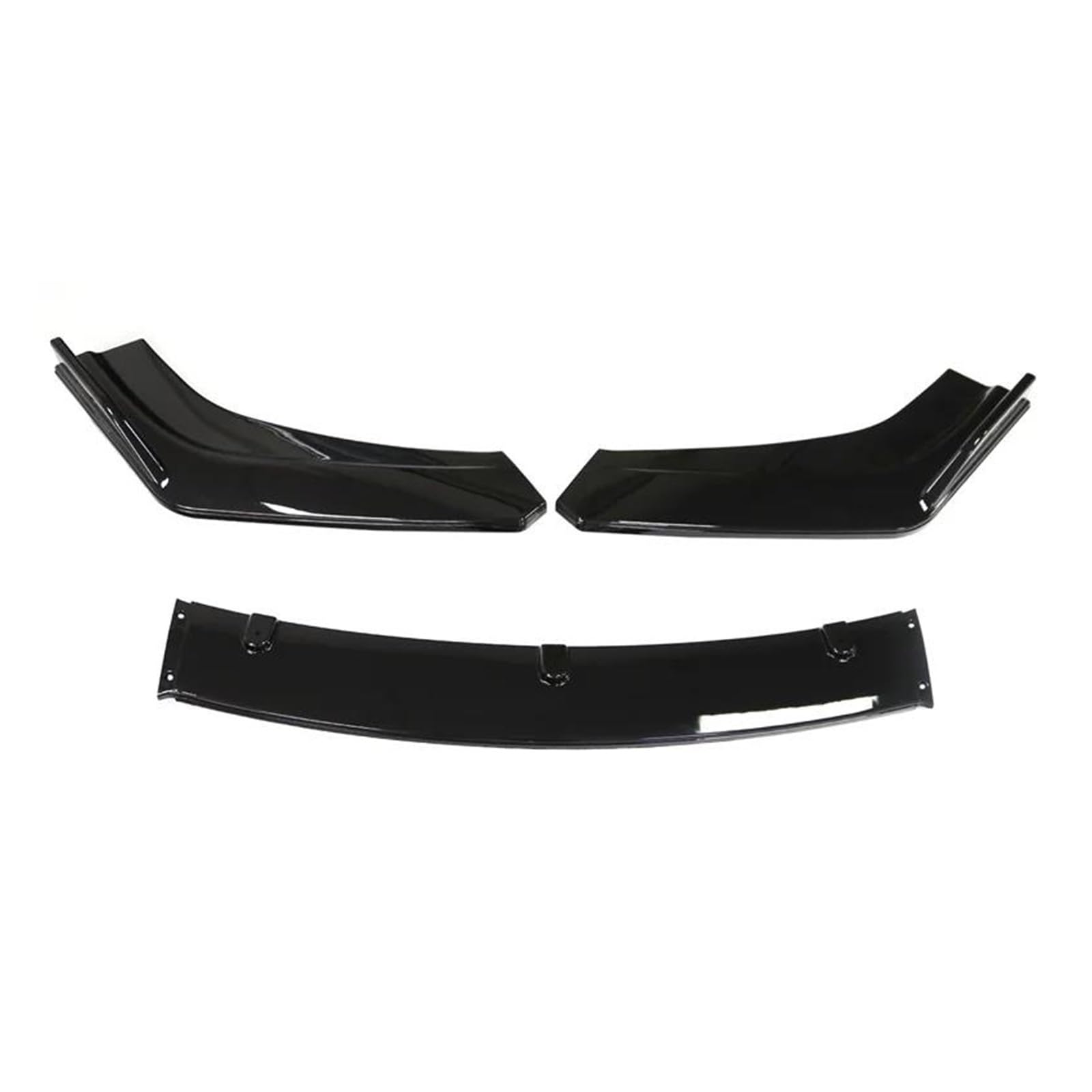 Auto Spoilerflügel Für C&ivi-c 4Dr Limousine 2016 2017 2018 Universal Auto Front Stoßstange Lip Body Kit ABS Spoiler Splitter Diffusor Canard Splitter 3PCS Heckscheibenspoiler(Glossy Black) von AHRPKAMERD