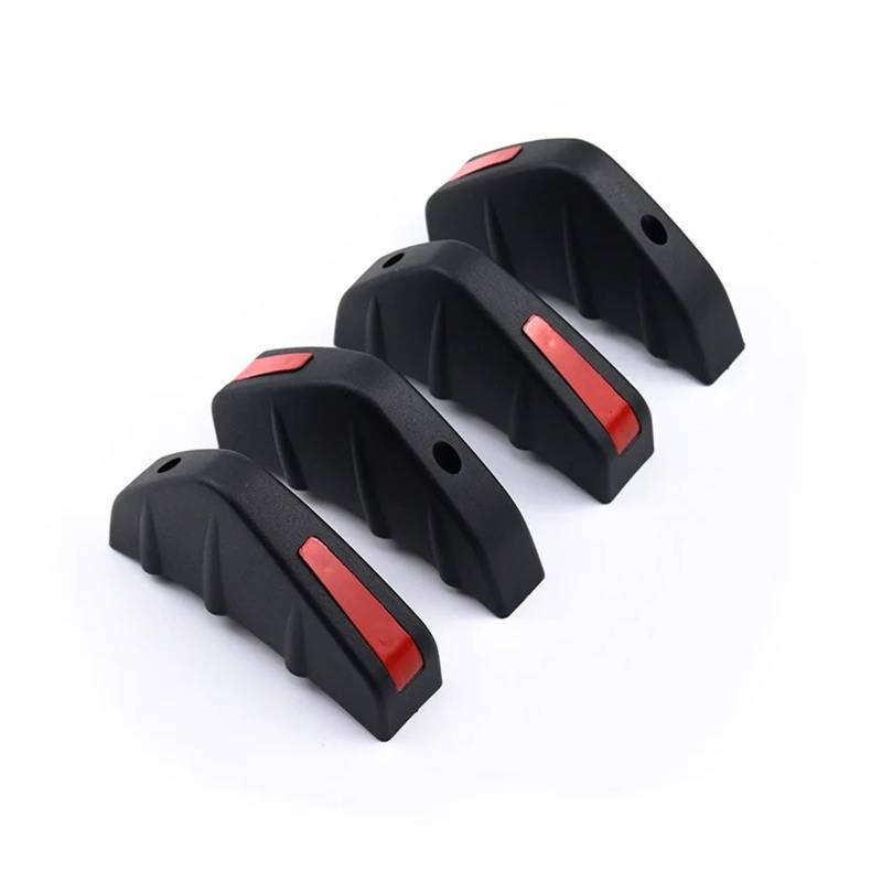 Auto Spoilerflügel Für T&ucson Universal Auto Heckschürze Diffusor Spoiler Antikollision Shark Fin Abs Zubehör Heckscheibenspoiler(Black Red) von AHRPKAMERD