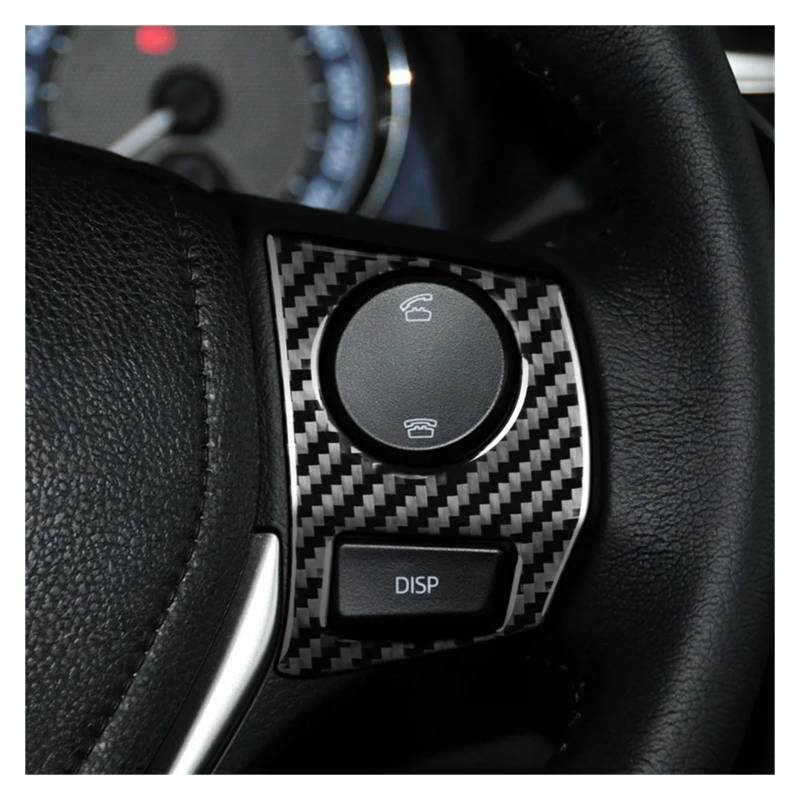 Autoinnenrahmen Für C&orolla 2014 2015 2016 2017 2018 Carbonfaser Linkslenker Autoinnenraum Dekorplatte Aufkleber Suite Kit Mittelkonsole Trim(Steering wheel1) von AHRPKAMERD