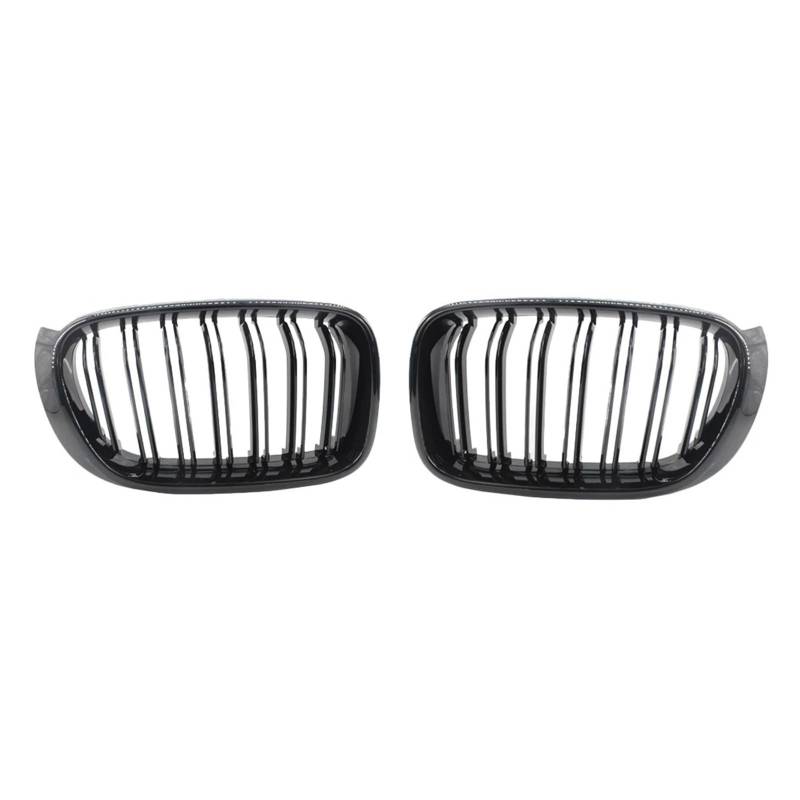 Front Kühlergrille Für X3 F25 Facelift Für X4 F26 2014 2015 2016 2017 Auto Front Nierengrill Diamantgrill Schwarz Chrom Styling Zubehör Frontgrill(Glossy Black) von AHRPKAMERD