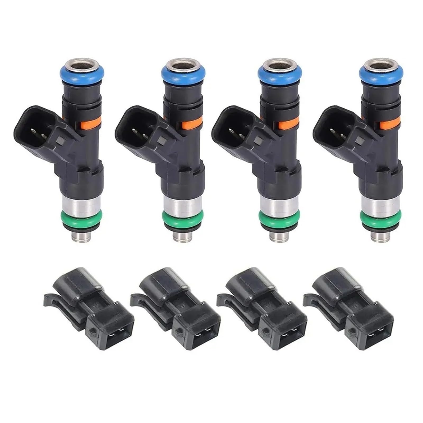 Kraftstoffeinspritzer 4 Stück Für A4 Für Quattro 1.8 T 20 V 1999 2000 2001 2002 2003 2004 2005 Einspritzdüsen Autoteile Auto-Adapter 0280158117 550CC 0280158298 52lb Einspritzdüsen von AHRPKAMERD