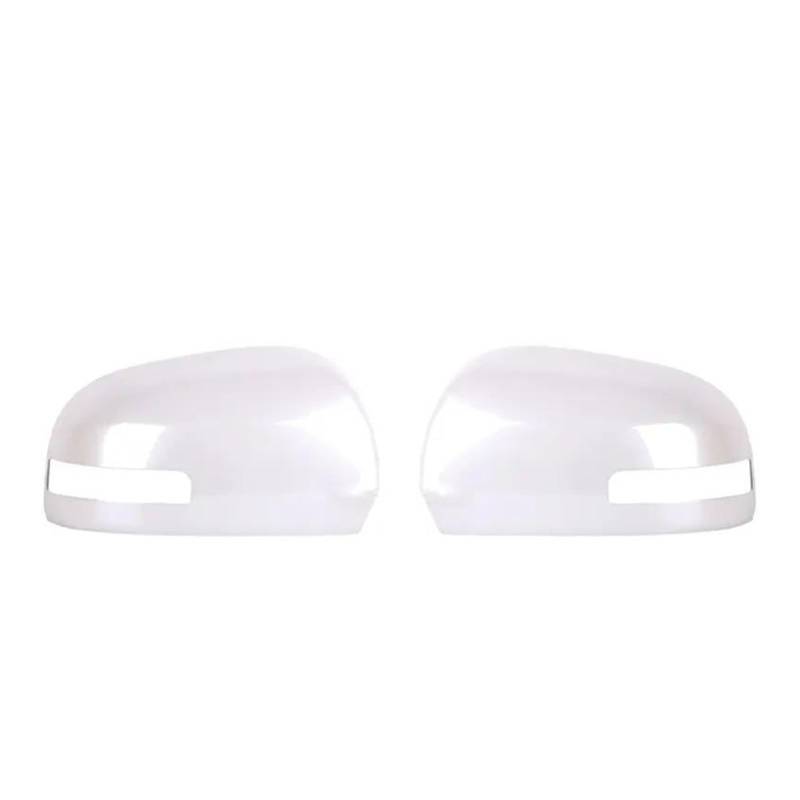 Spiegelkappen Für Für Outlander 2014 2015 2016 2017 2018 Auto Rückspiegel Abdeckung Gehäuse Rahmen Shell Cap Auto Zubehör Rückspiegel Kappe(Pearl White,1Pair) von AHRPKAMERD