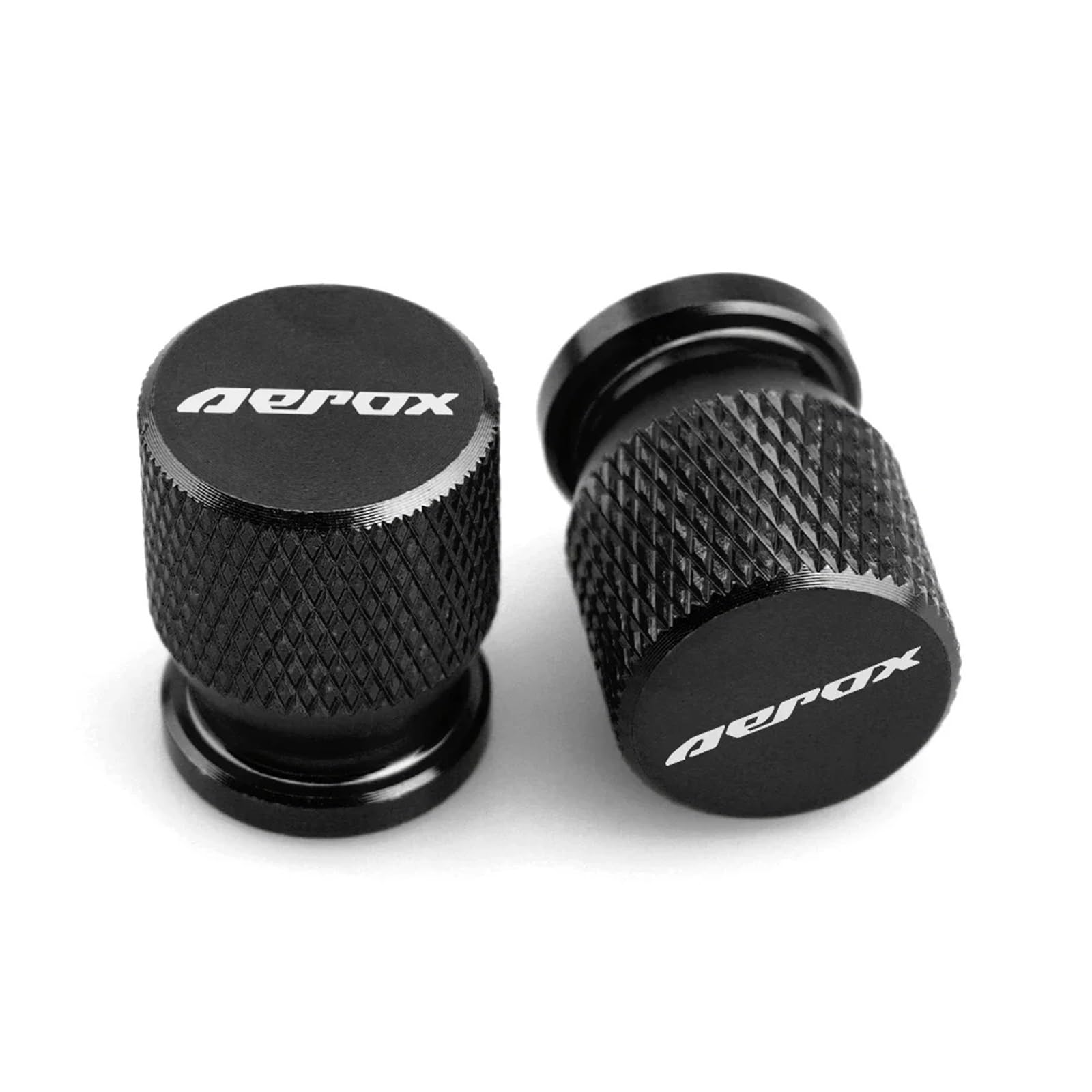 Ventilschaftabdeckungen für Motorräder Für Aerox 155 50 50CC Universal Motorrad Zubehör Rad Reifen Ventil Kappen Air Port Reifen Stem Abdeckung Teile(Black) von AHUTCYK