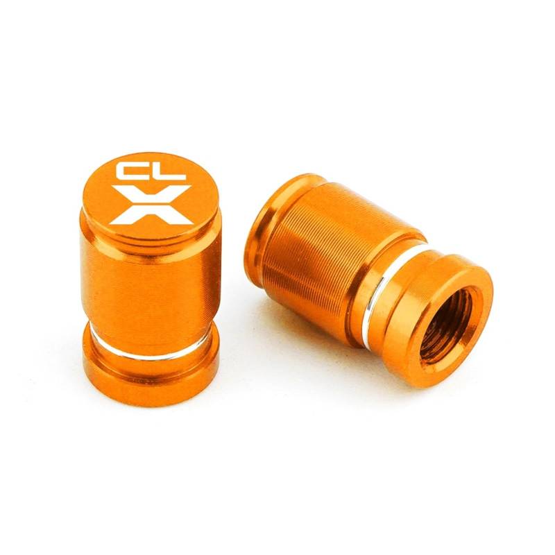 Ventilschaftabdeckungen für Motorräder Für CFMOTO CLX700 CLX250 CLX CL-X 700 250 700CLX 250CLX Motorrad CNC Zubehör Rad Reifen Ventil Air Port Stem Caps Abdeckung(Orange) von AHUTCYK