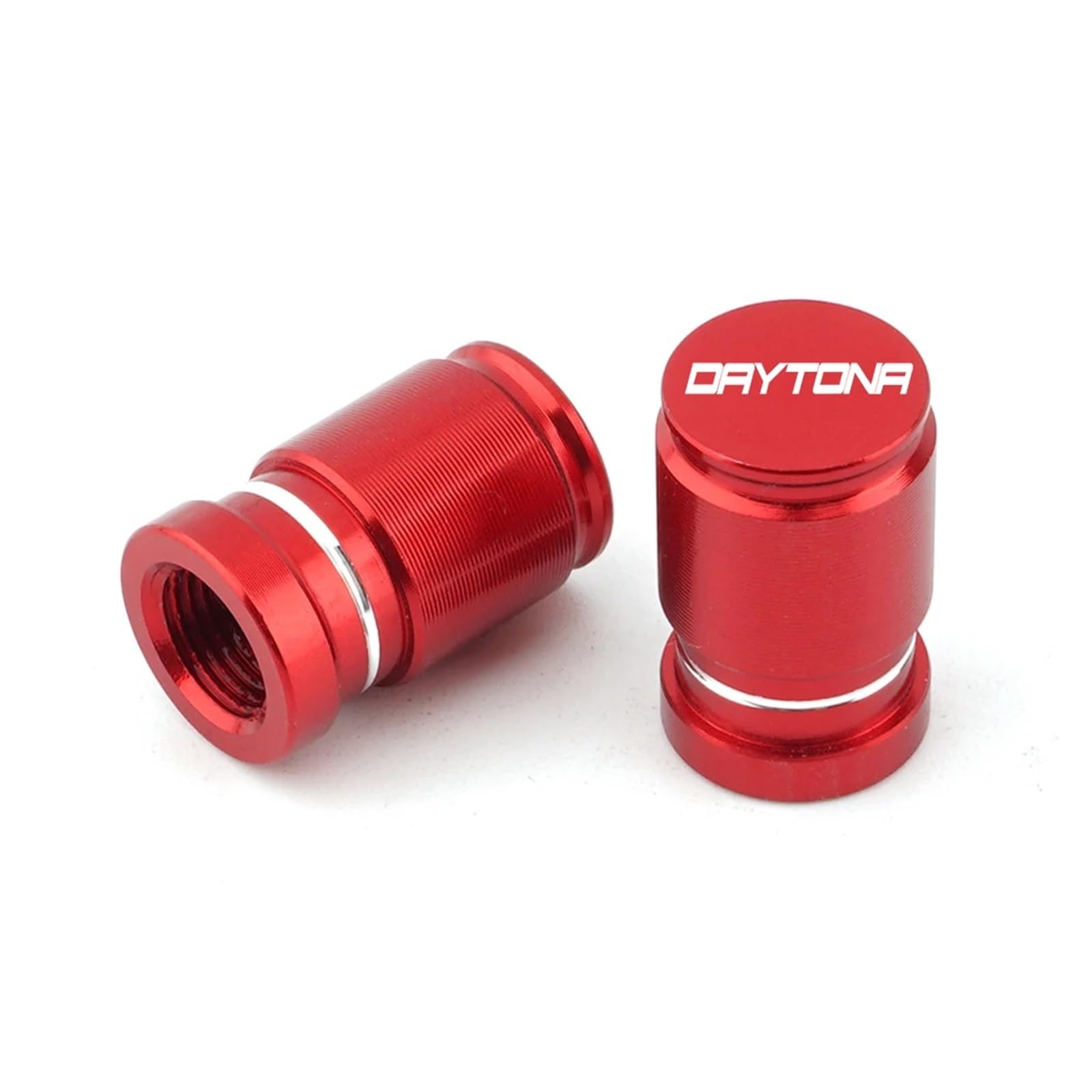 Ventilschaftabdeckungen für Motorräder Für Daytona 600 650 675 675R 1000 765 Motorrad CNC Zubehör Rad Reifen Ventil Air Port Stem Abdeckung Kappe Stecker(Red) von AHUTCYK