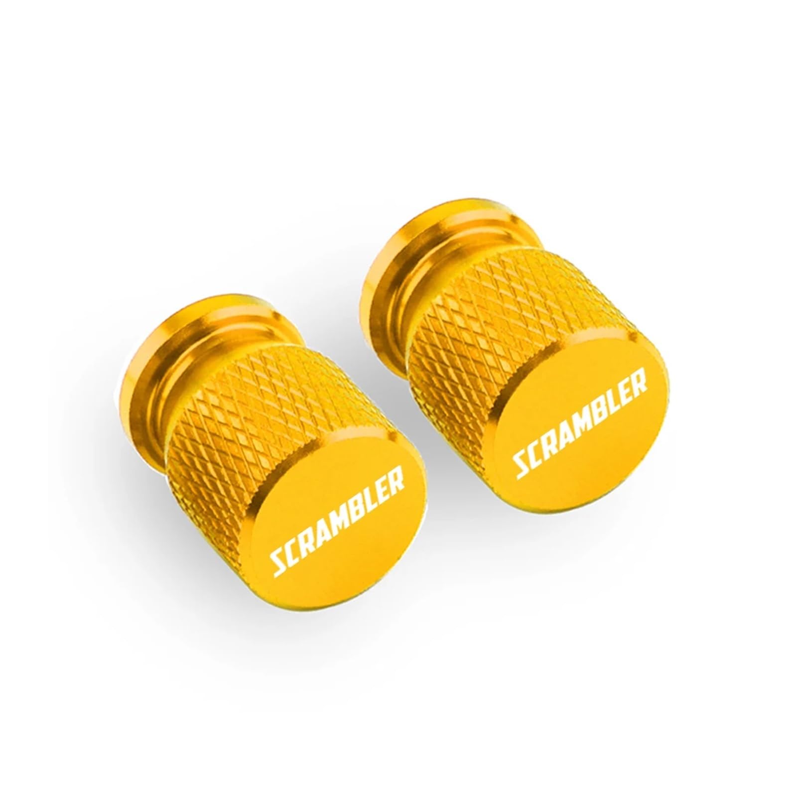 Ventilschaftabdeckungen für Motorräder Für Ducati Scrambler 400 800 1100 2014 2015 2016 20 Vorbauabdeckungen Aluminiumlegierung Airdust Reifenventilkappe CNC Motorradzubehör(Gold) von AHUTCYK