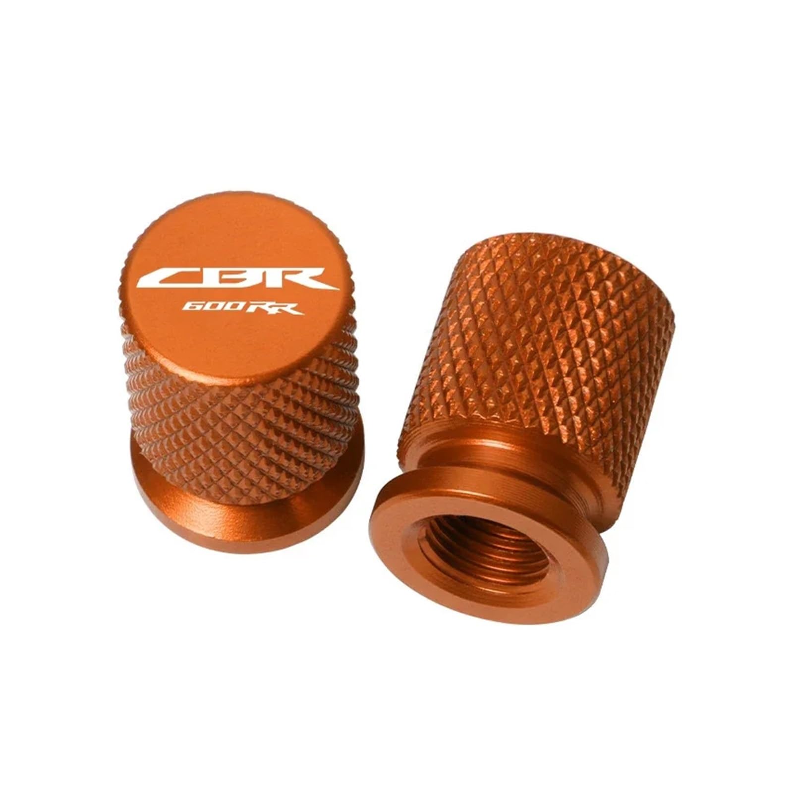 Ventilschaftabdeckungen für Motorräder Für Hon@&da CBR600RR CBR 600RR 2007-2022 2021 2020 Zubehör Motorrad CNC Aluminium Reifen Ventil Air Port Stem Abdeckung Caps(Orange) von AHUTCYK