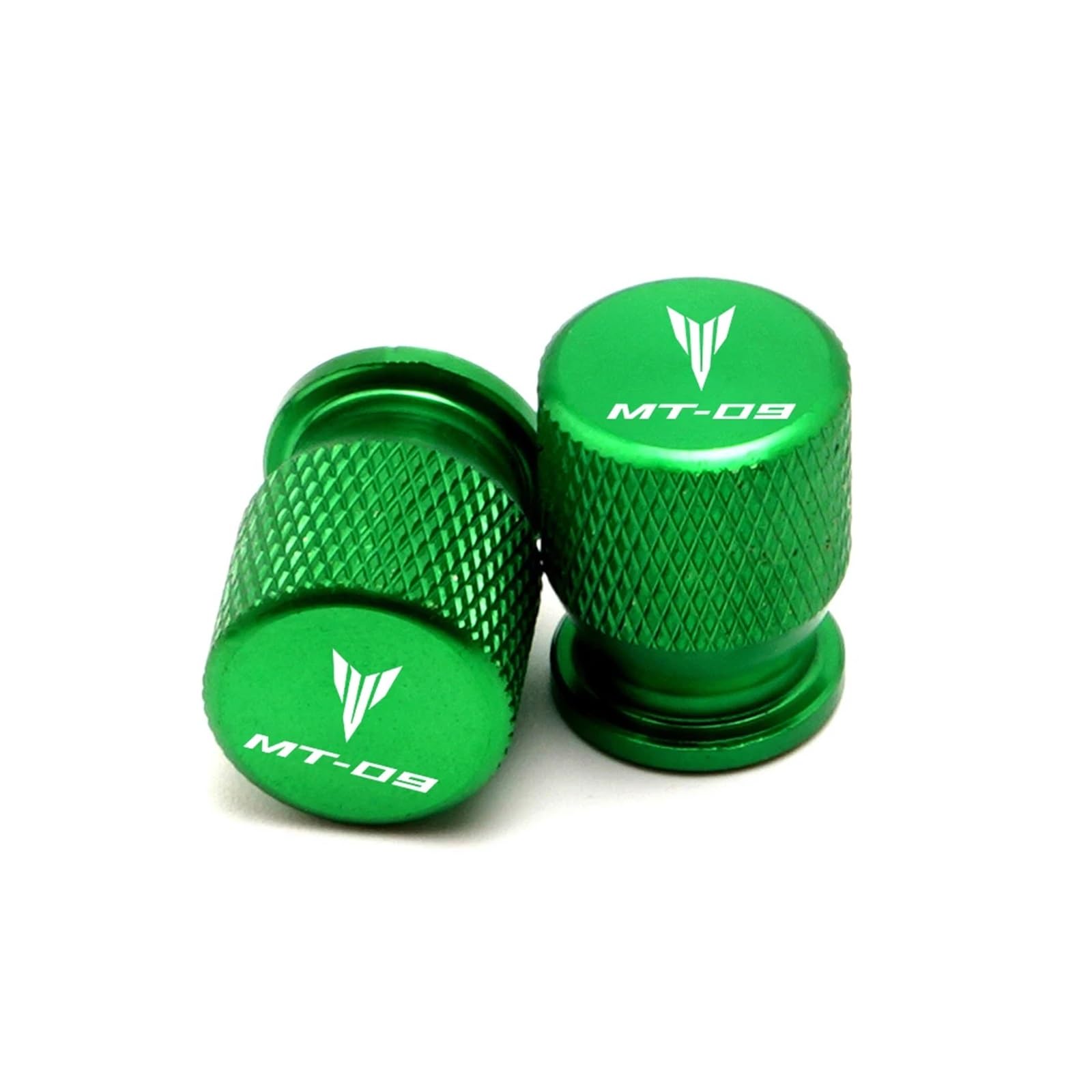 Ventilschaftabdeckungen für Motorräder Für MT-09 MT09 Mt 09 2017-2023 2022 2021 Motorrad CNC Rad Reifen Ventil Air Port Stem Caps Covers Zubehör(Green) von AHUTCYK