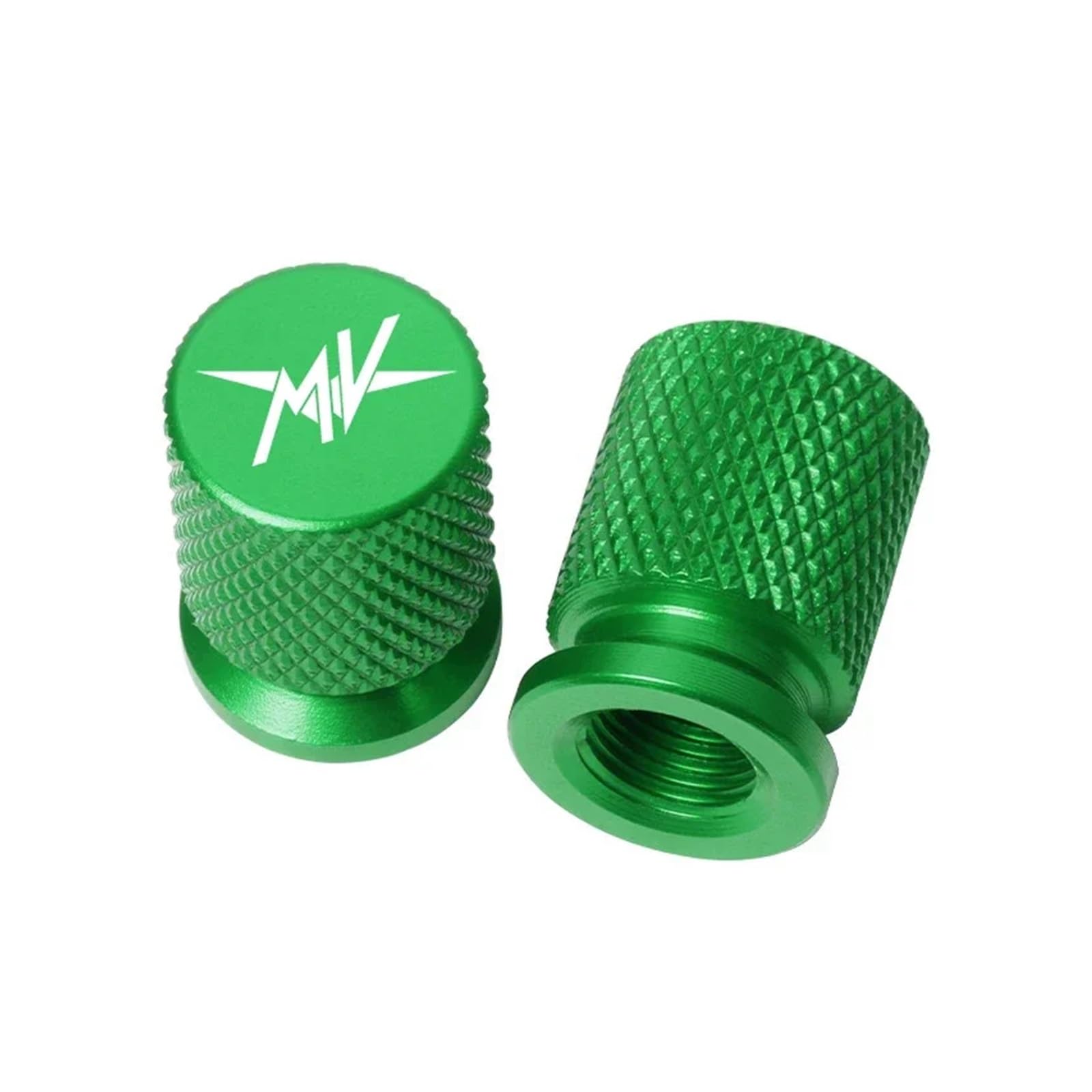 Ventilschaftabdeckungen für Motorräder Für MV Agusta F4 750 1000 312 R 312RR 1078 F4R Racing Zubehör Motorrad CNC Aluminium Reifen Ventil Air Port Stem Abdeckung Caps(Green) von AHUTCYK